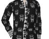 CH. DENIM SHIRT BLK WHT