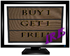 Buy 1 Get 1 Wall Sign