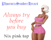 Nix pink top