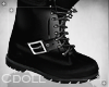 ♥ Ragged { Boots } Blk