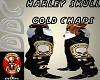 Harley Gold Skull Chaps