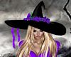 Purple Glam Witch Hat