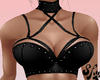 Black bra with collar