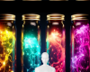 Glow jars background