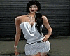 White cocktail dress