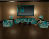 (MC)Teal Couch set