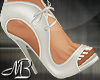 -MB- White Tied Heels