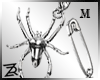 !R Pins+Spider Earrings