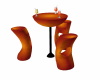 Orange Retro Chairs W Dr