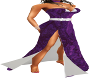 PURPLE OPEN LEG GOWN