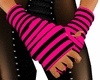 pink & black arm warmers