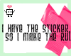 [Bkd] I have the sticker