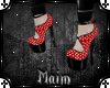 Red&White Dotted Pumps