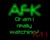 MI AFK Sign Green