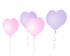 Ballon Heart Pink Lilas