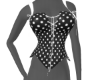 black polka dot corset