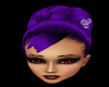  Purple updo hair