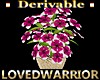 Periwinkles Flowers Vase