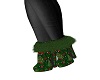 xmas green tree fur boot