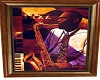 Black Jazz Sax Man