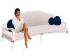 Navy and Plush 10P Couch