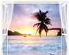 portable plage bleue