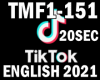 TIKTOK ENGLISH SONG 2021