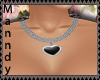 MG ~ Necklace BlackHeart