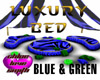 Luxury Bed Blue & Green