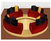 circular chat couch