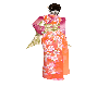 Ninja flowered kimono