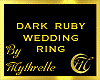 DARK RUBY WEDDING RING