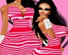 Stripe Pink Dress Bmxxl