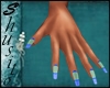 ".Cut Blue."Hands&Nails