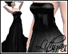 Elegant black silk gown