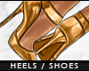 - metallic heels  -