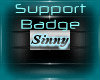 Sinny Support Badge