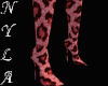 *Ny R Leopard Heel Boots