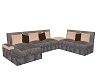 Gray & Tan Comfy Couch