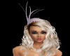 lavender feather hat I