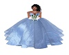 Light Blu Wedding  Gown