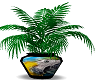 parrot vase w/plant