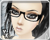 [YK] Underrim glasses BK