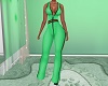 green jumpsuit