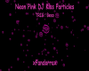Neon Pink Kiss Particles