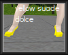 yellow suade dolce