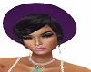 Blk/Purple hair with hat