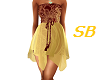 SB* Gold Romper Dress ~