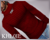 K red turtle neck sweate