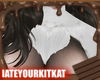 Inverted Heart Chest Fur